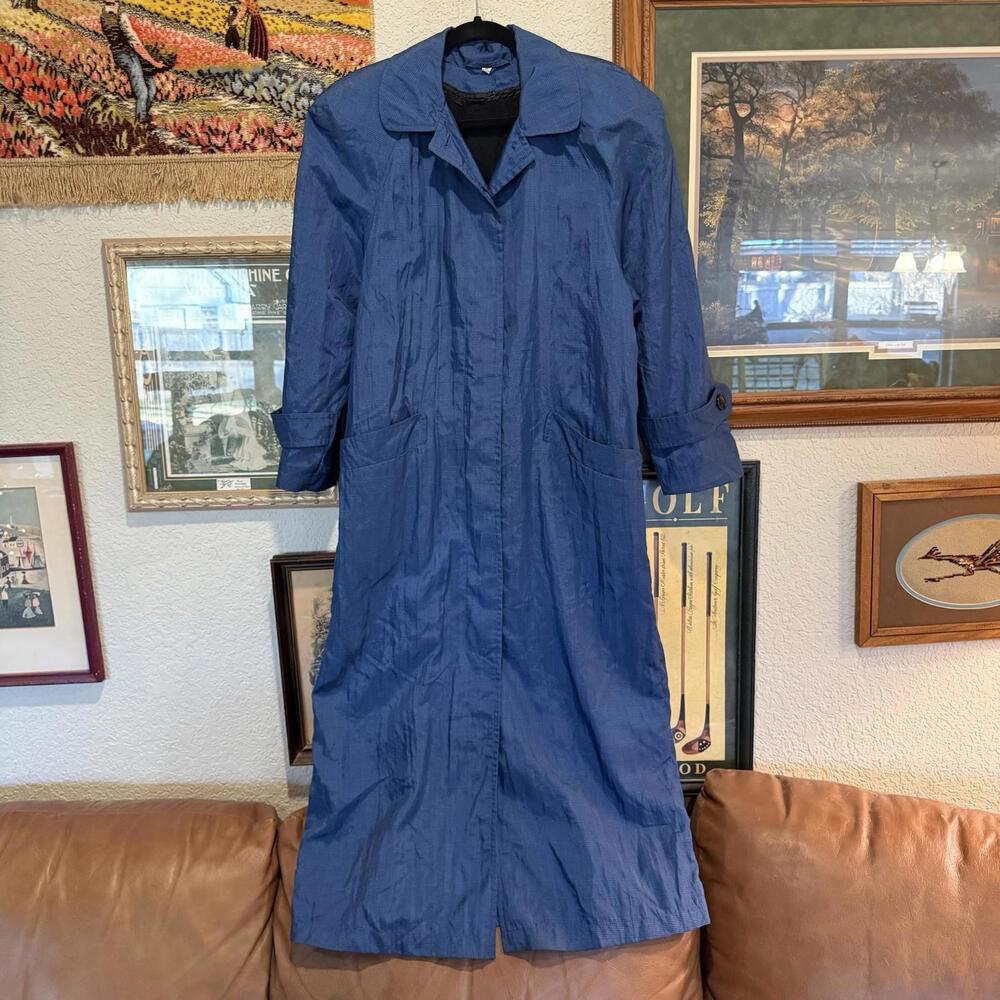 Vintage 70s RARE Jean Varon Lined Designer Trench Coat Size Womens 6